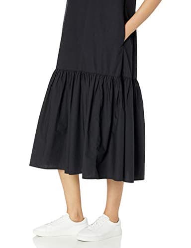 The Drop Women's Ilana Sleeveless Wide Hem Maxi Dress, Black, XXS - Image 3
