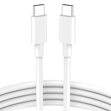 USB C to USB C Cable 100W for MacBook Pro/Air Charger, iPad Pro 13/12.9/11 inch, Air 5/4, Mini 6, iPhone 16/15 Pro Max Plus, Samsung, Type C PPS Fast Charging Cord 6.6FT - Image 1