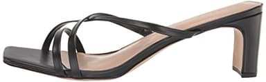 The Drop Women's Amelie Strappy Square Toe Heeled Sandal, Black, 7 - Image 5
