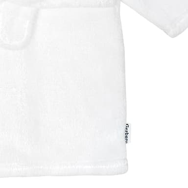 Gerber Baby Hooded Animal Character Bathrobe, Grey Zebra, 0-9 Months - Image 4