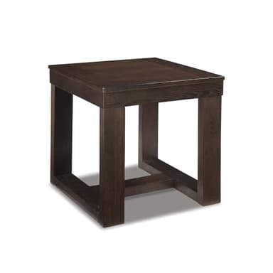 Signature Design by Ashley Watson Classic Oversized Square End Table, Dark Brown - Image 1