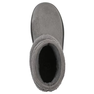 WHITE MOUNTAIN Women's Icons Faux Fur Slip-On Bootie, Grey, 8.5 M - Image 6