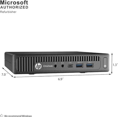 HP EliteDesk 800G2 mini Desktop PC, 800G2 Tiny Computer, Quad Core i5-6500, 16GB RAM, 256GB SSD, RGB Keyboard, 800 G2 Desktop Computer Windows 11 Pro (Renewed) - Image 4