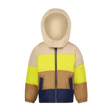 Osh Kosh B'Gosh Baby Boys Heavyweight Puffer Coat Winter Jacket, Lime, 2T - Image 1