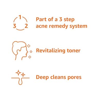 Amazon Basics 3-Step Acne Remedy System Toner, 4 Fluid Ounces, 1-Pack - Image 3