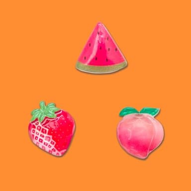 Fruits Shoe Decoration Charms for Clog, Cute Resin Charms Accessories for Adults - Image 3