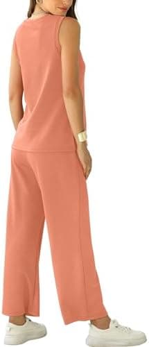 XIEERDUO Women's 2 Piece Outfits Summer Travel Tracksuit Loose Wide Leg Loungewear Comfy Lounge Sets S-3XL - Image 5