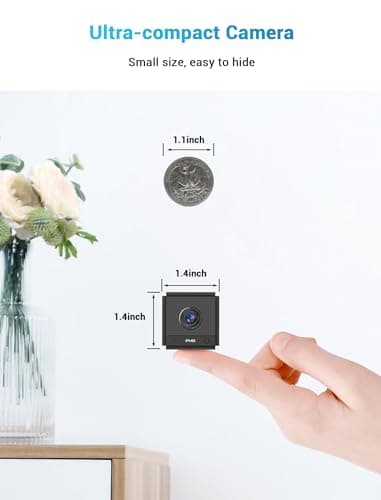 Ｓｍｈａｗｋ Smhawk Small Indoor Camera, 2K FHD WiFi Camera, Mini Home Security Camera, Cloud & SD Storage Security Camera, Motion Detection Alarm Device, Auto Night Vision, Upgraded Stable Stand;（Black - Image 2