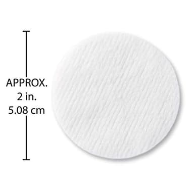 Medline Simply Soft Cotton Rounds (300 Count), 100% Cotton Absorbent and Textured Cotton Pads, Lint-Free - Image 4