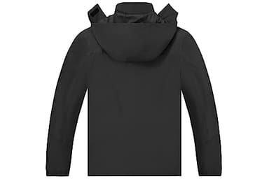 TEZO Mens Rain Jacket Waterproof with Hooded Hiking Coat Lightweight Windbreaker(BK/BK 2XL) - Image 2