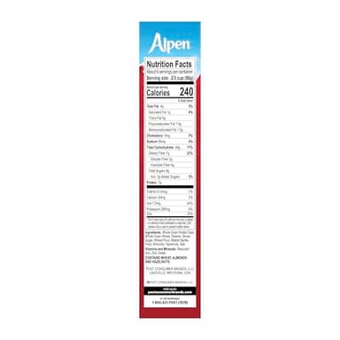 Alpen Original Muesli, Swiss Style Muesli Cereal, Whole Grain, Non-GMO Project Verified, Heart Healthy, Kosher, Vegan, 14 Oz Box (Pack of 6) - Image 6