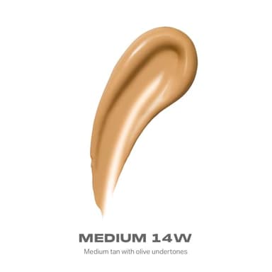 Morphe Lightform Dewy Foundation - Extended Hydration Foundation Makeup with a Lasting, Natural Radiant Finish - Long-Wearing Formula with Buildable, Medium Coverage - Medium 14W (1.01 fl oz) - Image 2