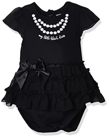 Gerber Baby Girls' Bodysuit with Tutu Skirt, Black Dress, 0-3 Months - Image 1