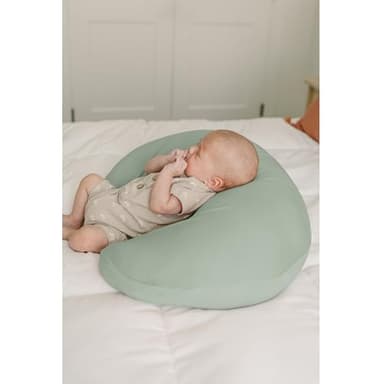 Konssy 2 Pack Nursing Pillow Covers, Stretchy and Soft Nursing Cover for Breastfeeding Pillows, Pillow Slipcover for Baby Girls Boys Newborn (Green, Green Leaves) - Image 4