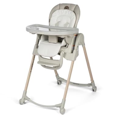 Maxi-Cosi Minla 6-in-1 High Chair for Babies & Toddlers, Portable Foldable Highchair, EcoCare Fabric, 9 Heights, 5 Reclines, 4 Tray Positions, Classic Oat - Image 1