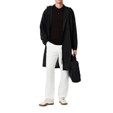 Lacoste Men's Regular Fit Cotton Pima Polo Shirt, Black, X-Large - Image 4