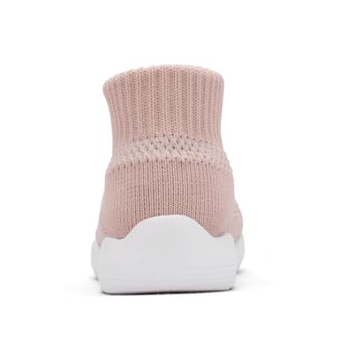 Engtoy Baby Shoes Baby Sock Shoes Baby Walking Shoes Infant Non-Slip Breathable Slippers with Soft Rubber Sole Baby Boys Girls Slip On Sneakers Skin Pink - Image 4