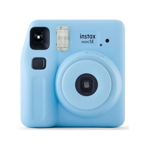 Fujifilm Instax Mini SE Fuji Instant Film Camera Blue (Renewed)