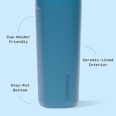 Corkcicle Commuter Cup Travel Mug - Insulated Coffee Mug with Lid - Keeps Drinks Cold 18 Hours - 360° Spill-Proof Sip Lid - Holiday Gift - Great for Gifting Warmth - 17 oz - North Shore - Image 4