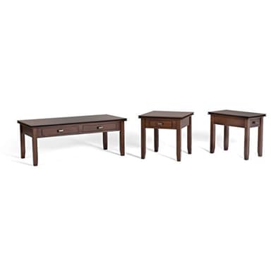 SIMPLIHOME Artisan SOLID WOOD 14 inch Wide Rectangle Transitional Narrow End Side Table in Russet Brown for the Living Room and Bedroom - Image 12