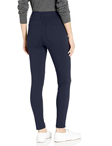Amazon Essentials Women's Pull-On Stretchy Knit Jegging (Available in Plus Size), Navy, Large Long - Image 2