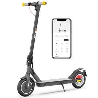 5TH WHEEL V30PRO Electric Scooter, 10" Solid Tires, 350W Motor & 18 MPH, 19.9 Miles Range E-Scooter with E-Lock, Dual Brakes and Suspension, Foldable Adults Commuter Scooter with Turn Signals and APP - Image 1