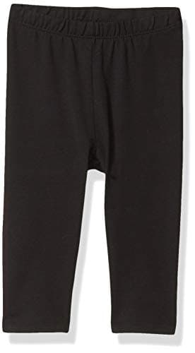 The Children's Place Girls Baby and Toddler Capri Leggings, Black, 3T - Image 1