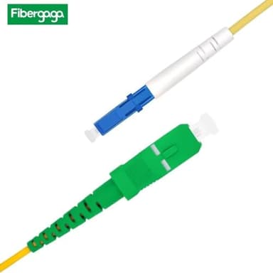 Fibergaga-3M(10ft) OS2 LC/UPC to SC/APC Fiber Patch Cable Single Mode, Simplex, Length Option: 0.5M(1.6ft)-50m(164ft) 9/125µm 2.0mm Diameter Fiber Optic Cords, OS1/OS2 Compatible -5pack - Image 4