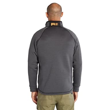 Timberland PRO Men's Reaxion 1/4-Zip Fleece, Charcoal Heather, X-Large - Image 4