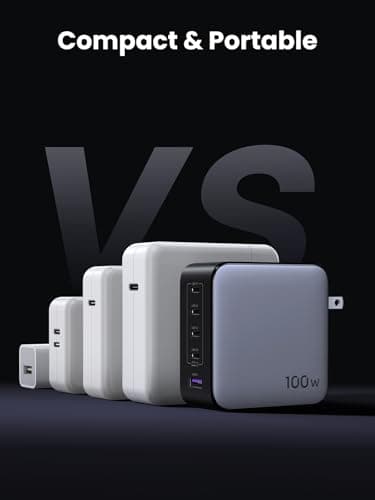 UGREEN Nexode 100W GaN USB C Laptop Charger, 5-Port Fast Charging Power Adapter Compatible with MacBook Pro/Air, iPhone 17/16/15 Series, Galaxy S25/S24, Pixel 10/9, iPad Air, Steam Deck - Image 6