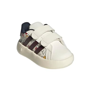adidas Baby Grand Court 2.0 Sneaker, Cloud White/Aurora Ruby/Ink, 4 US Unisex Infant - Image 2