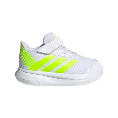 adidas Unisex-Baby Duramo SL 2.0 Elastic Lace Sportswear, White/Lucid Lemon/White, 6 - Image 4