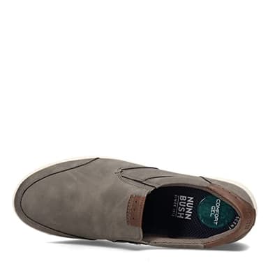 Nunn Bush mens Kore City Walk Moccasin Toe Sneaker Style Slip on Shoe Loafer, Grey, 8.5 US - Image 7