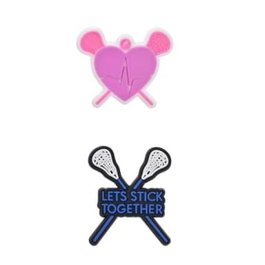 Generic Lacrosse Charms for Shoes & Crocs, 6-Pack, Multicolor, Rectangular, Press-On, No Metal, No Gemstone, Unisex, Lacrosse Theme - Image 3