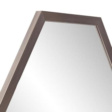 Howard Elliott Graphite Foil 6 Sided Hexagon Wall Hanging Mirror, Geometric Design Metal Frame Accent Mirror Decor for Living Room, Entryway, Bedroom & Bathroom, 30 x 30 Inch, Gray - Image 5