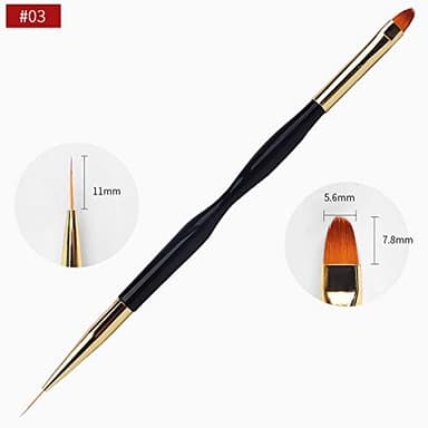 Artdone 31pcs Nail Art Brushes, Nail Art Tool Set, Dotting Tools, Dust Brush,Striping Brushes for Long Lines, Drawing Pen For Gel Polish Design supply - Image 8