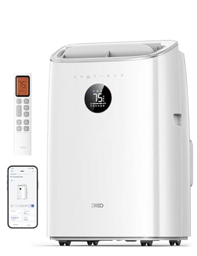 Dreo Portable Air Conditioners, 8000 BTU ASHRAE (5000 BTU DOE) Smart AC Unit for Bedroom with Drainage-free Cooling, 45dB Quiet, APP/Voice/Remote, Portable AC for Room Indoors, AC318S - Image 1