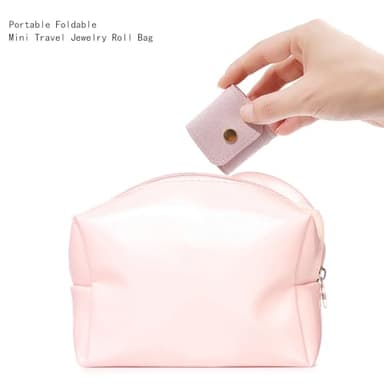 3 Pack Mini Jewelry Organizer, Travel Jewelry Case, Foldable Multifunctional Travel Jewelrys Pouch for Earrings, Necklaces, Rings, Chain Bracelets, Brooches - Image 4
