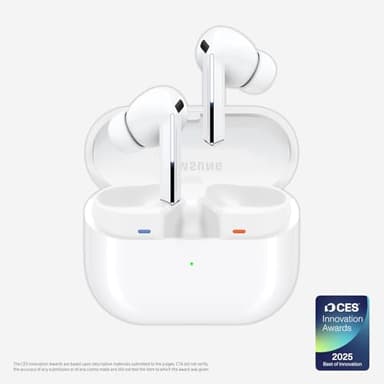 Samsung Galaxy Buds 3 Pro AI True Wireless Bluetooth Earbuds, Noise Cancelling, Sound Optimization, Redesigned Comfort Fit, White [US Version, Amazon Exclusive, 2Yr Warranty] - Image 1