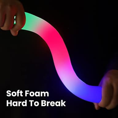 Jiahz 210 PCS Foam Glow Sticks For Wedding, Foam Light Up Sticks with 3 Modes Colorful Flashing, Light Up Foam Sticks, Glow Sticks Bulk Party Pack For Wedding, Concert, Party, Raves, Events - Image 7