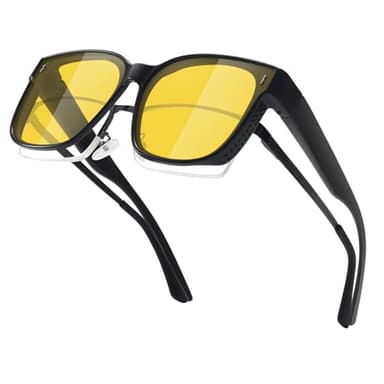 MEETSUN Oversized Fit Over Glasses Sunglasses for Women Trendy Large Square Polarized Sun Glasses for Driving Night Vision - Image 1