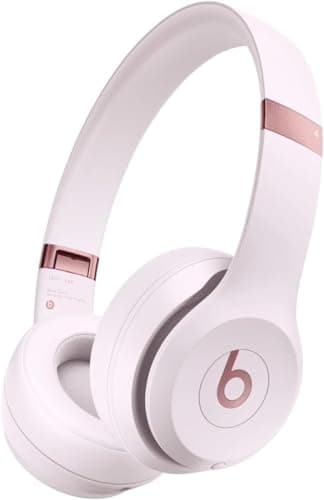 Beats Solo 4 - Wireless Bluetooth On-Ear Headphones, Cloud Pink (Renewed Premium) - Image 1