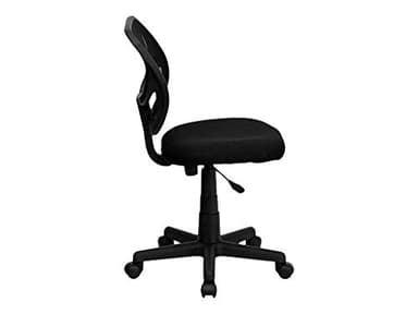 Flash Furniture Neri Low Back Black Mesh Swivel Task Office Chair with Curved Square Back - Image 5