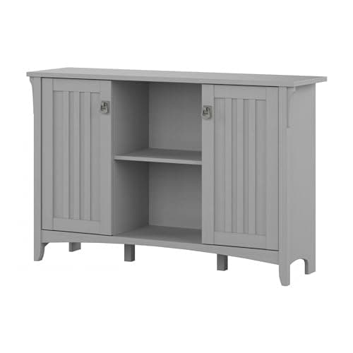 Bush Furniture Salinas Accent Storage Cabinet with Doors and Shelves, Farmhouse Cabinet Buffets & Sideboards - Image 1
