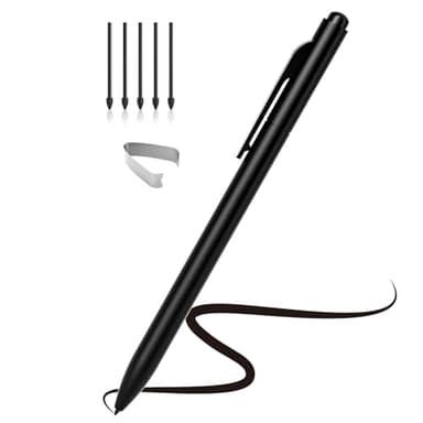 Ciscle EMR Stylus Compatible with Remarkable 2, Replacement Digital Pen with Eraser, 4096 Pressure Levels, Palm Rejection, Tilt Support-5 Pen Tips (Black) - Image 1