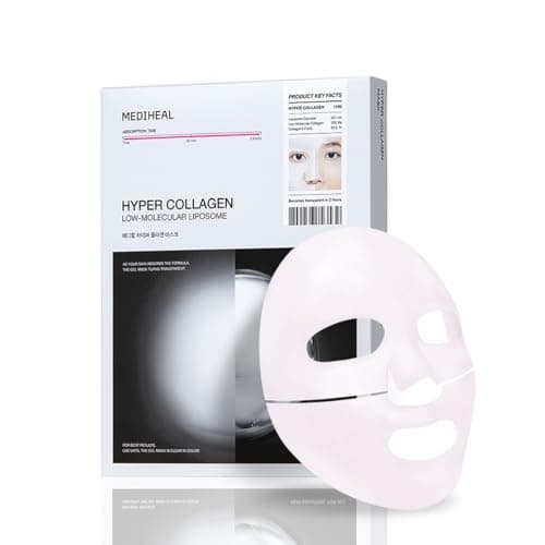 Mediheal Hyper Collagen Real Deep Mask 10pcs | Collagen Gel Mask for Multi-lifting Care | Achieves Bouncy Skin | Boosts Pore Elasticity | 30mins Quick Care - Image 1