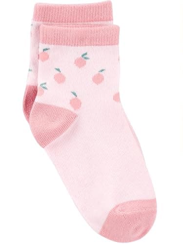 Simple Joys by Carter's Baby 12-Pack Socks, Multicolor/Flowers/Fruit/Hearts, 4-5T - Image 9