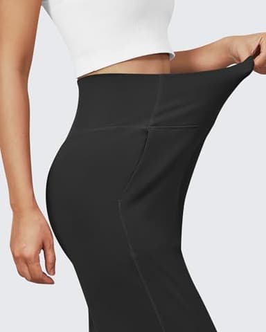 G4Free Wide Leg Pants Woman Yoga Pants with Pockets Loose Casual Stretch Sweatpants (Black,M,29") - Image 5