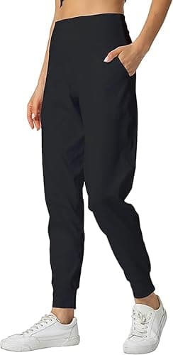 Rrosseyz Joggers Pants for Women-Quick Dry Sweatpants with Pockets for Athletics Casual Outdoor (Dark Grey, L) - Image 3