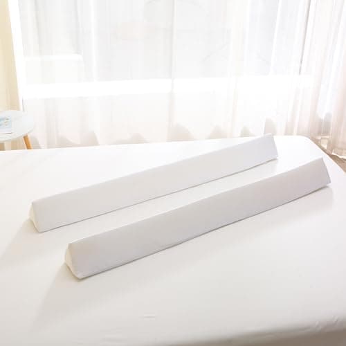 fond + found 2 Pack Bed Rail Bumpers Foam Safety Bed Rail for Kids Toddlers, Non-Slip Bed Bumper Washable Cover for Twin, Queen, King Beds - Image 1